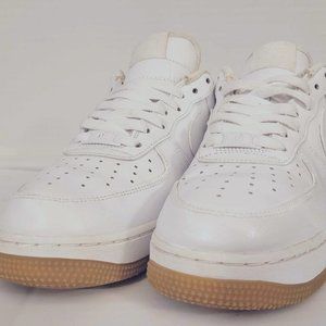 Nike Air force 1 White/Gum Light Brown - Mens Size 8
